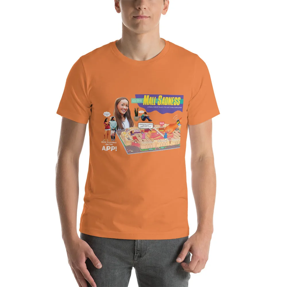 Roll A Crit Mall Sadness Slim Fit T-shirt berry katoen