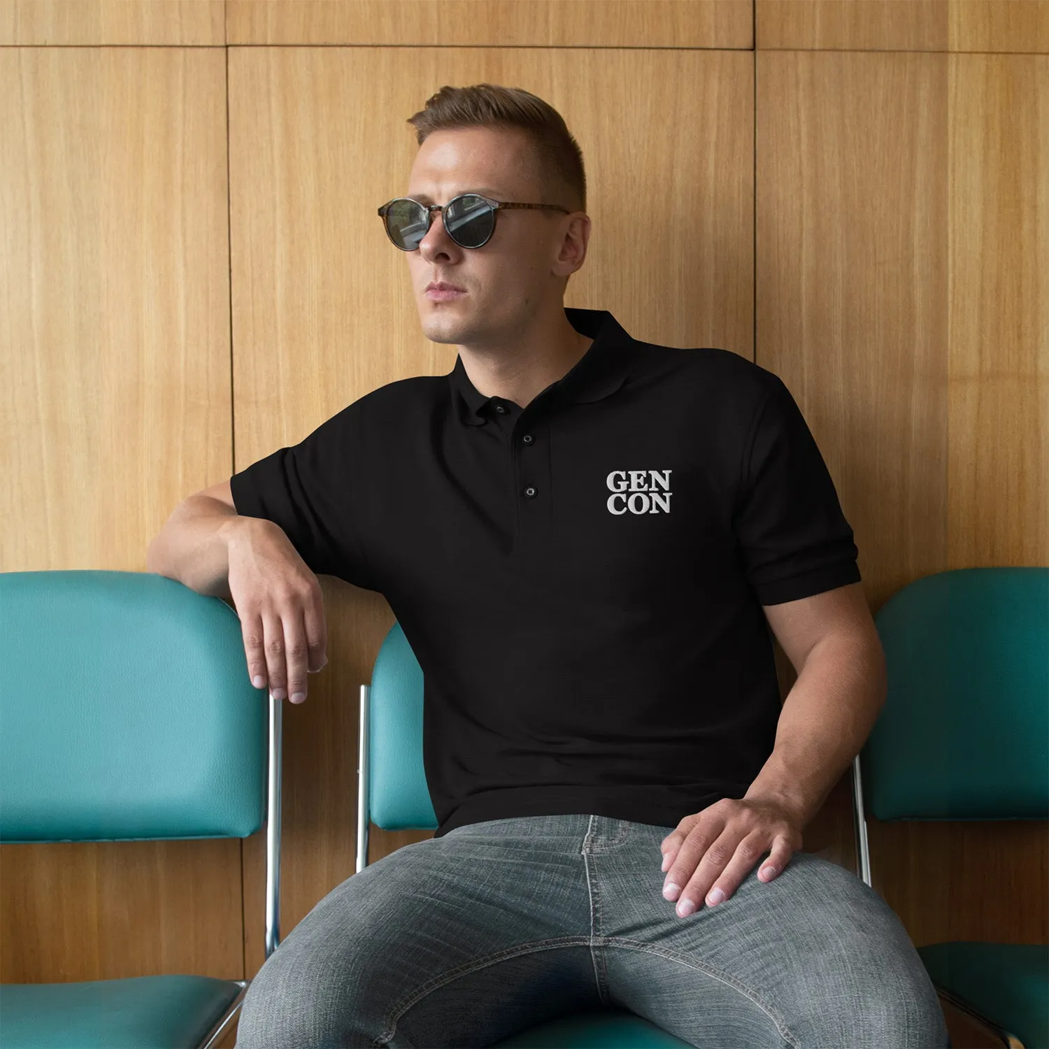 Roll A Crit Gen Con Embroidered polo geborduurd