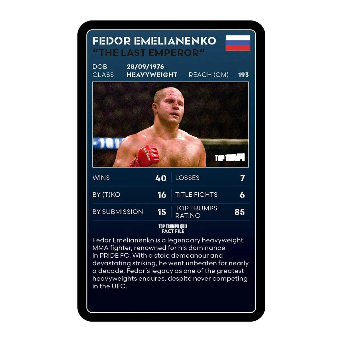 Top Trumps MMA Limited Edition kaartspel vechters 30 kaarten
