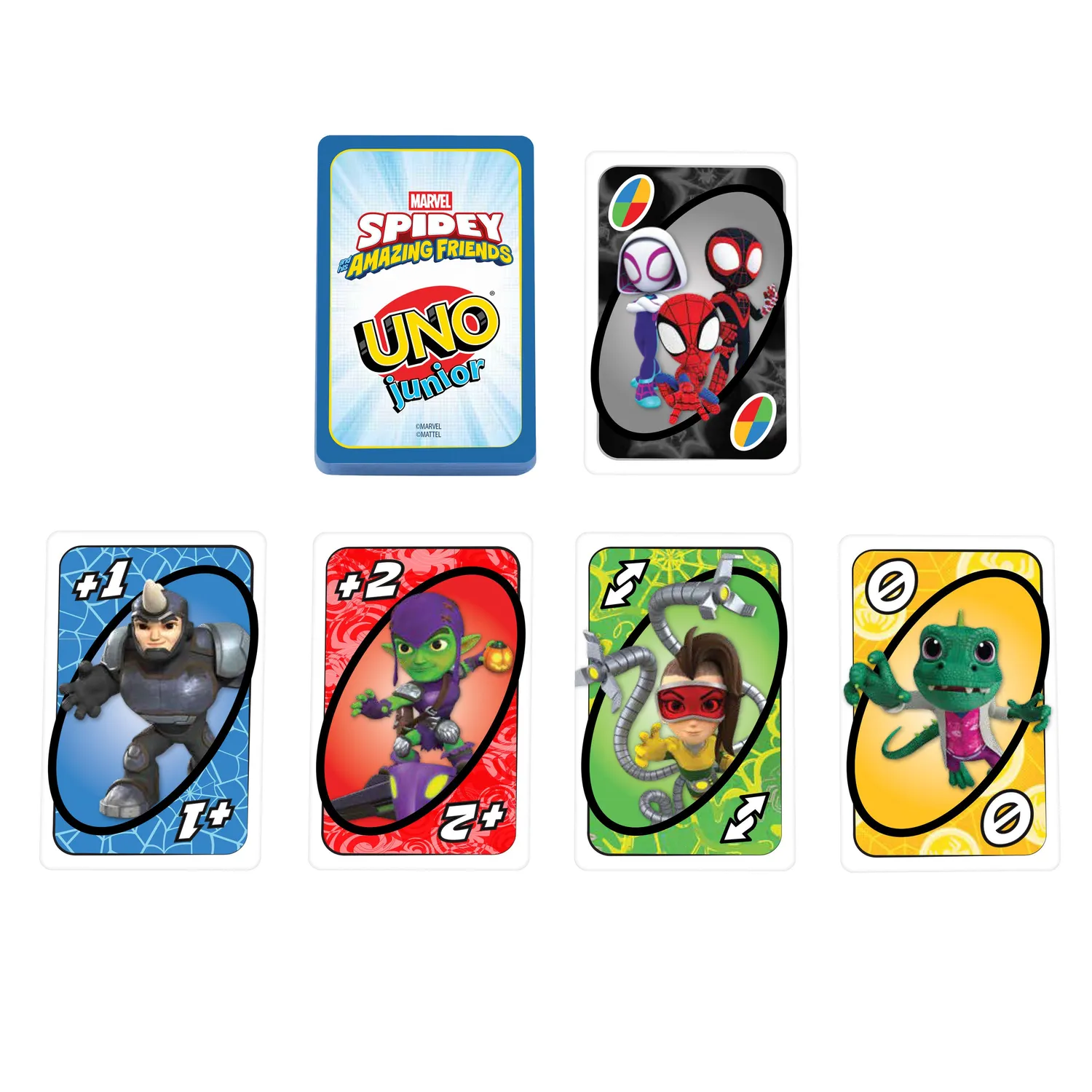 UNO Junior Marvel Spidey kaartspel kinderspel 3+ 2-4