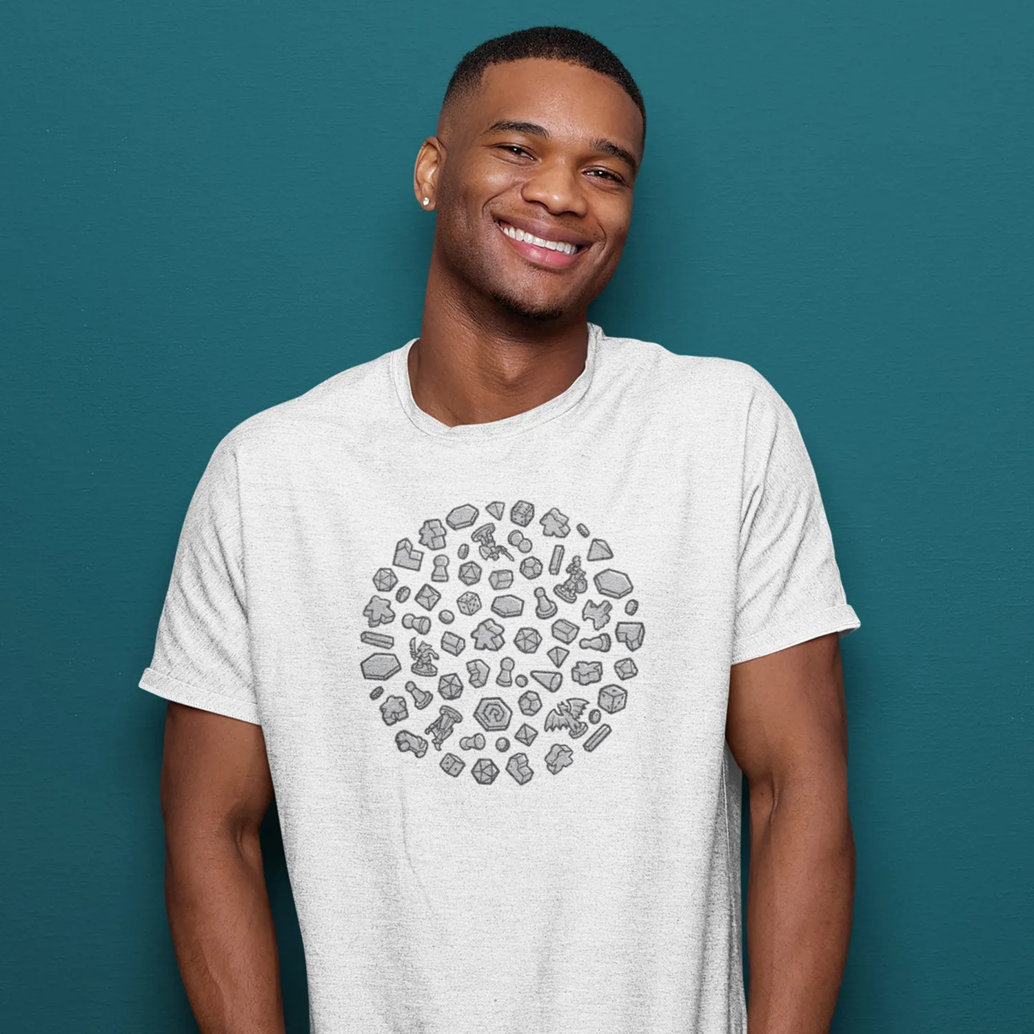 Roll A Crit Circle of Crit T-shirt unisex katoen