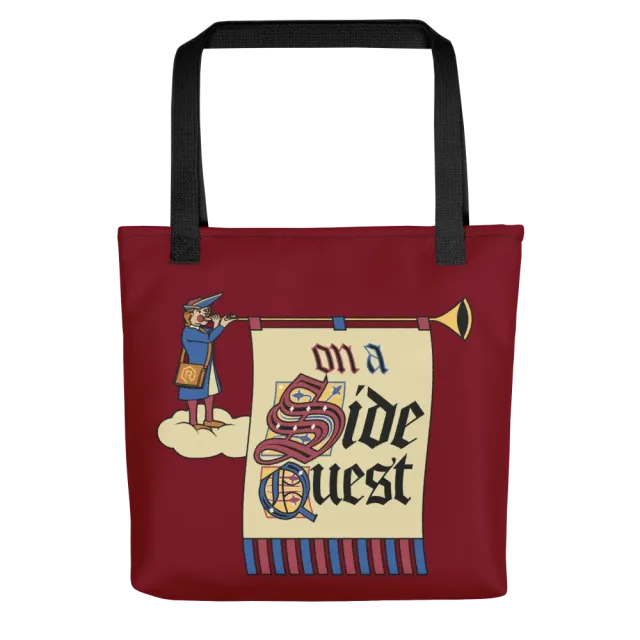 Roll A Crit On a Side Quest tote bag 10 liter