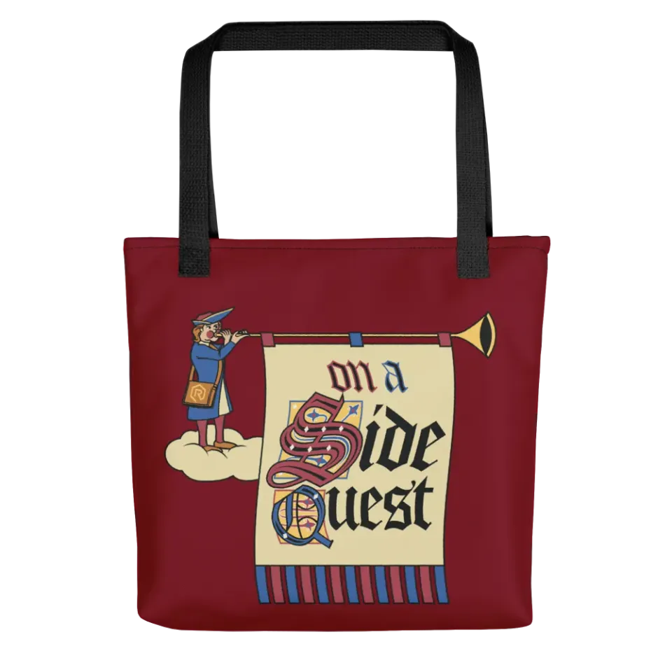 Roll A Crit On a Side Quest tote bag 10 liter
