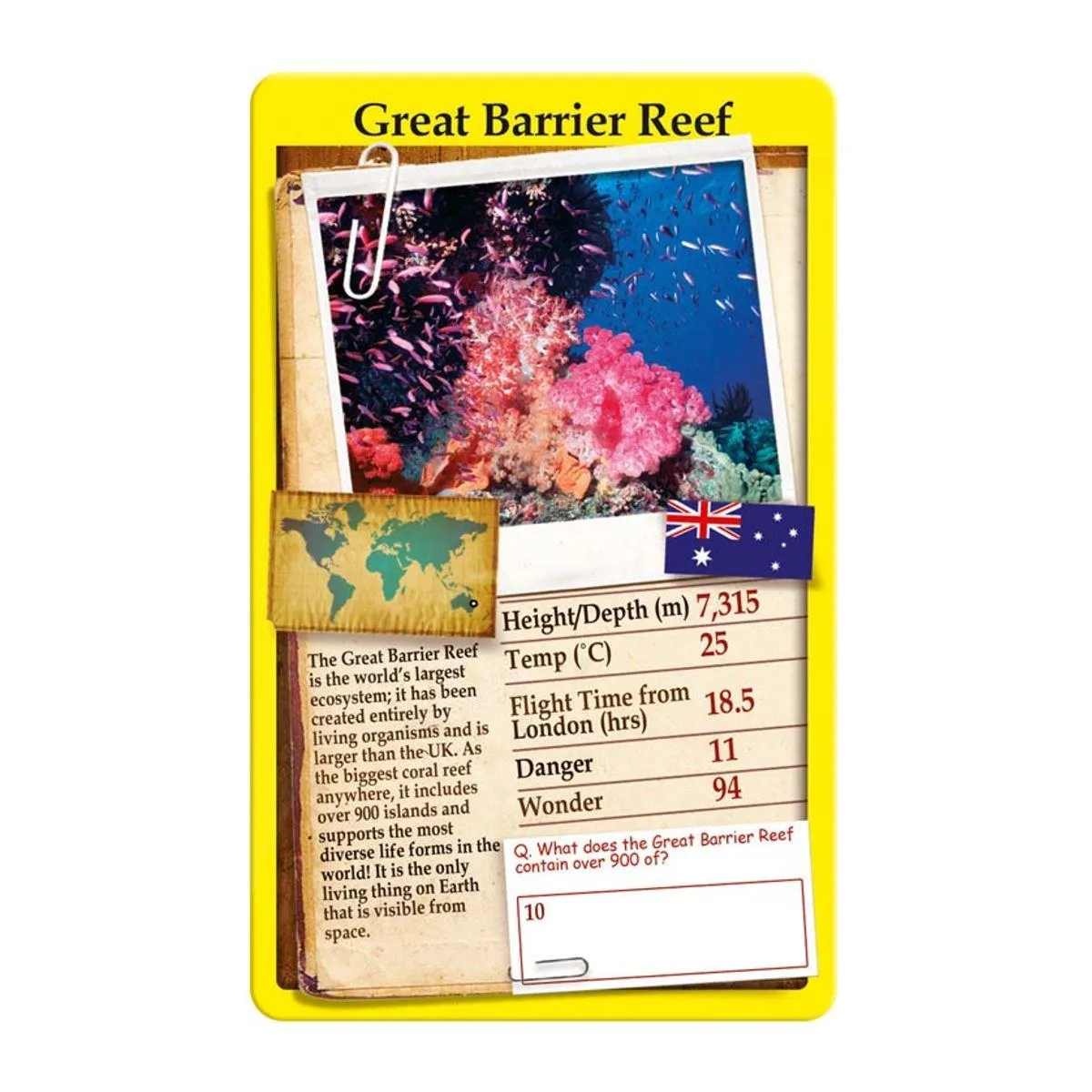 Top Trumps Wonders of the World kaartspel wereldwonderen