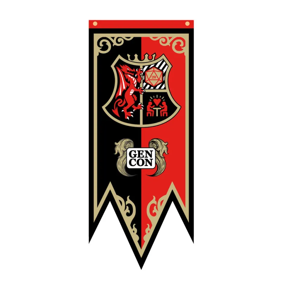 Gen Con Coat of Arms vlag officiële Gen Con 2022 editie