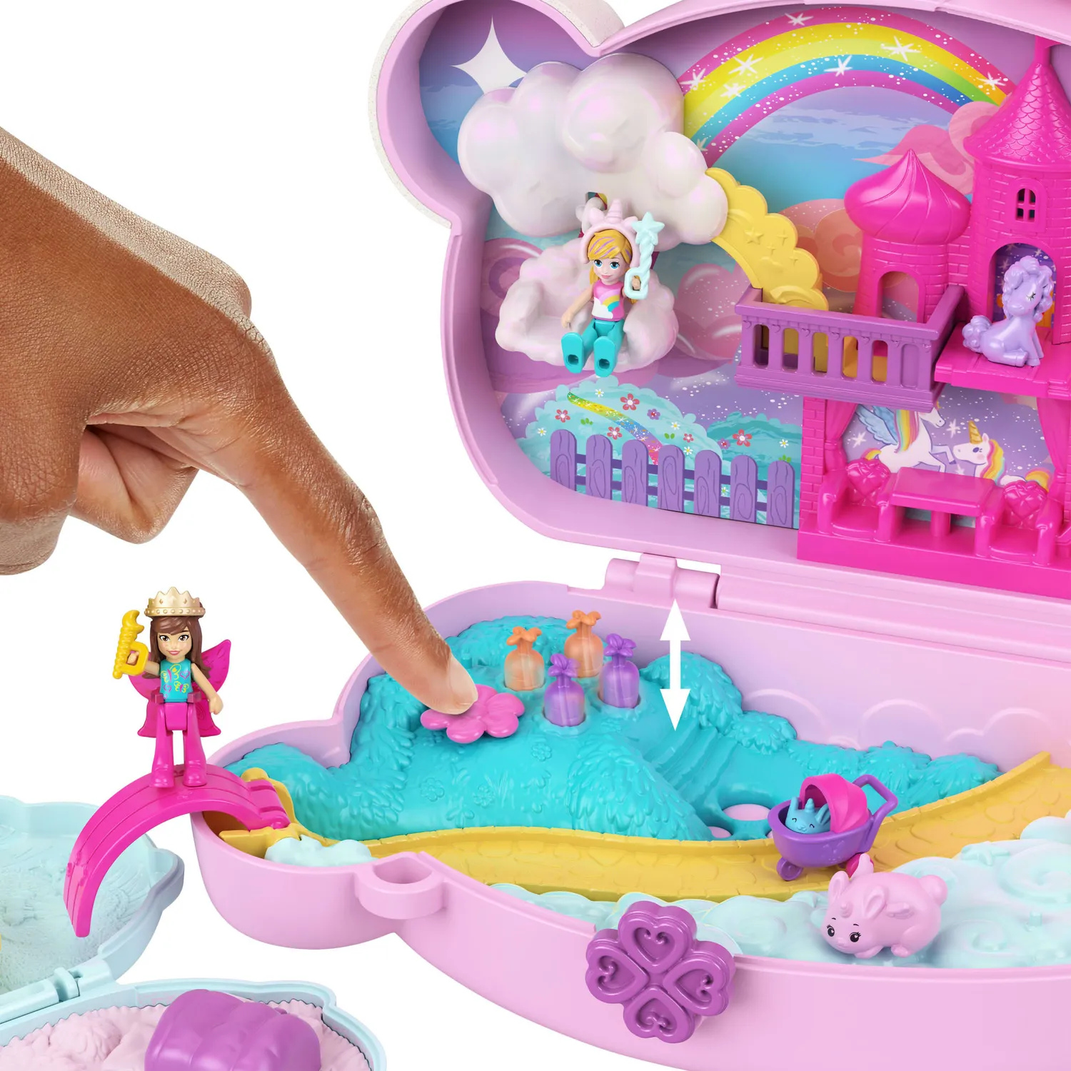 Polly Pocket Bunny Fun 2-in-1 Speelset Konijn 2 Poppen