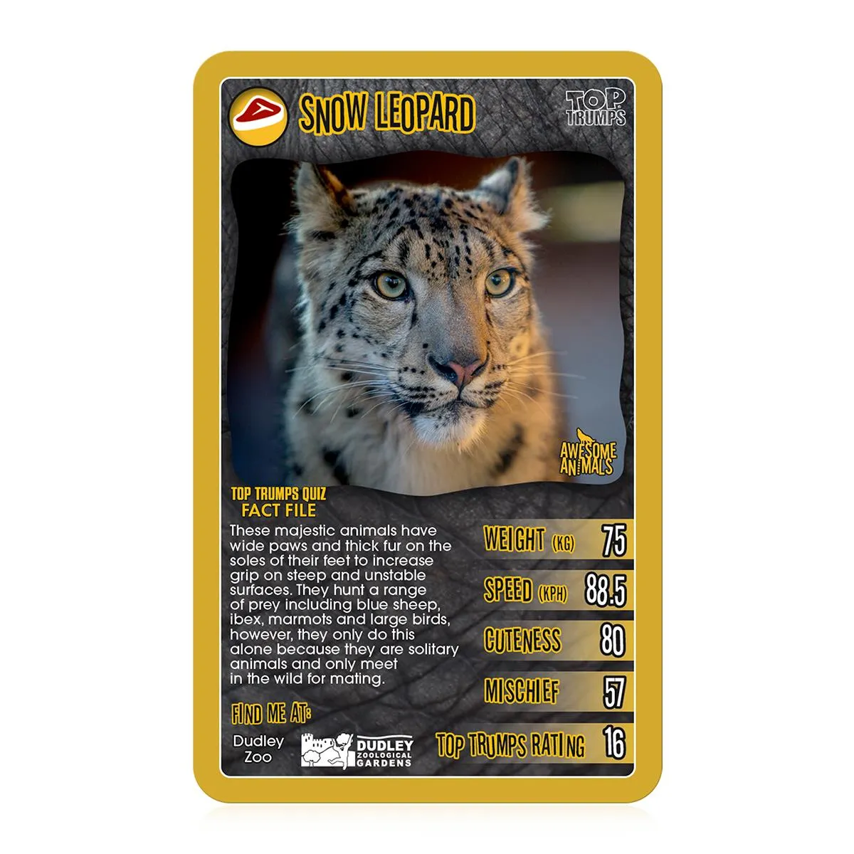 Top Trumps Awesome Animals kaartspel 30 dierenkaarten