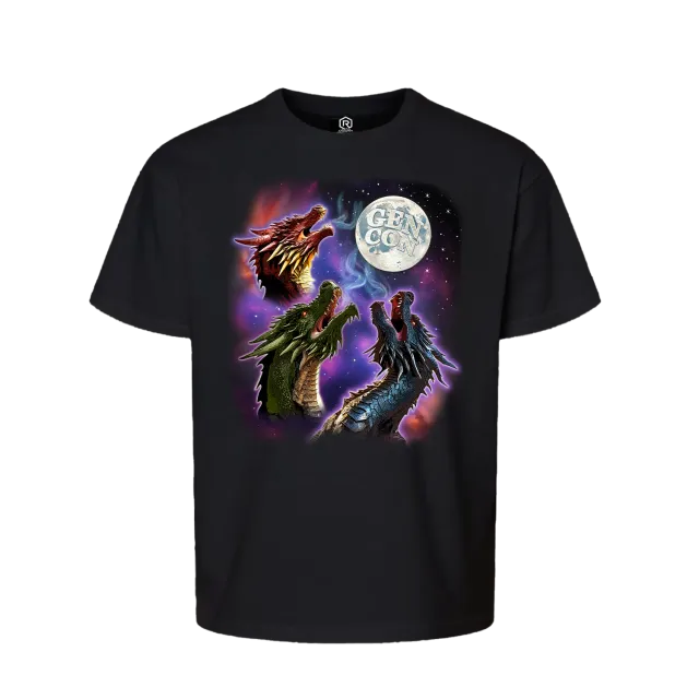 Roll A Crit Gen Con Three Dragon Moon T-shirt kids