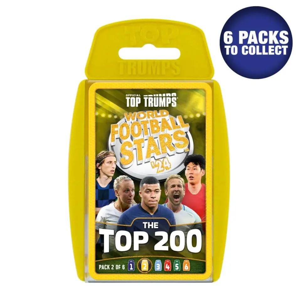 Top Trumps World Football Stars Top 200 Pack 2 kaartspel