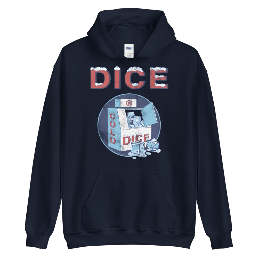 Roll A Crit ICE Dice hoodie lichtblauw katoen