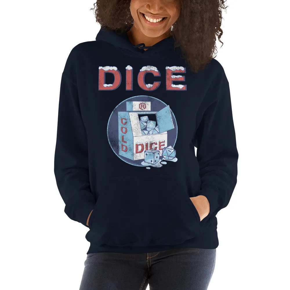 Roll A Crit ICE Dice hoodie lichtblauw katoen