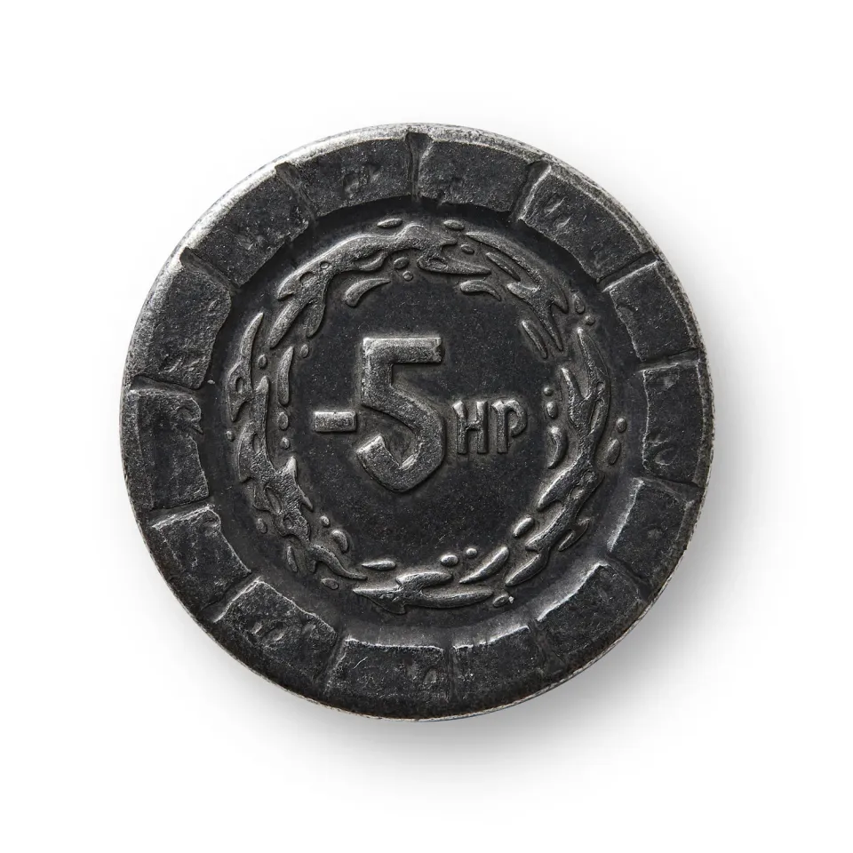 Roll A Crit Heroes of Barcadia Coin of Magic munt ijzer