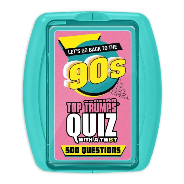 Top Trumps Quiz 1990's quizspel 100 kaarten jaren 90