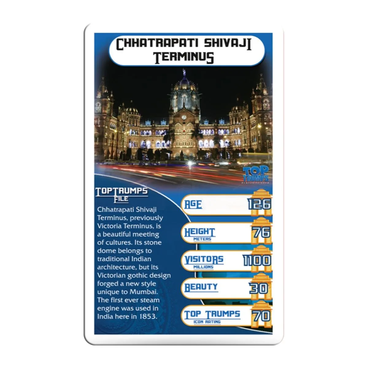 Top Trumps Monuments of India kaartspel Deluxe 30 stuks