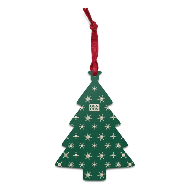 Roll A Crit Gen Con Dice Snowflake magneet hout blauw