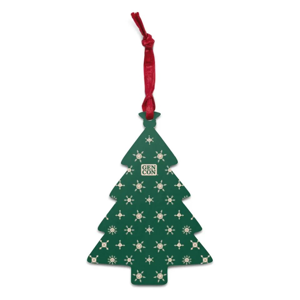 Roll A Crit Gen Con Dice Snowflake magneet hout blauw