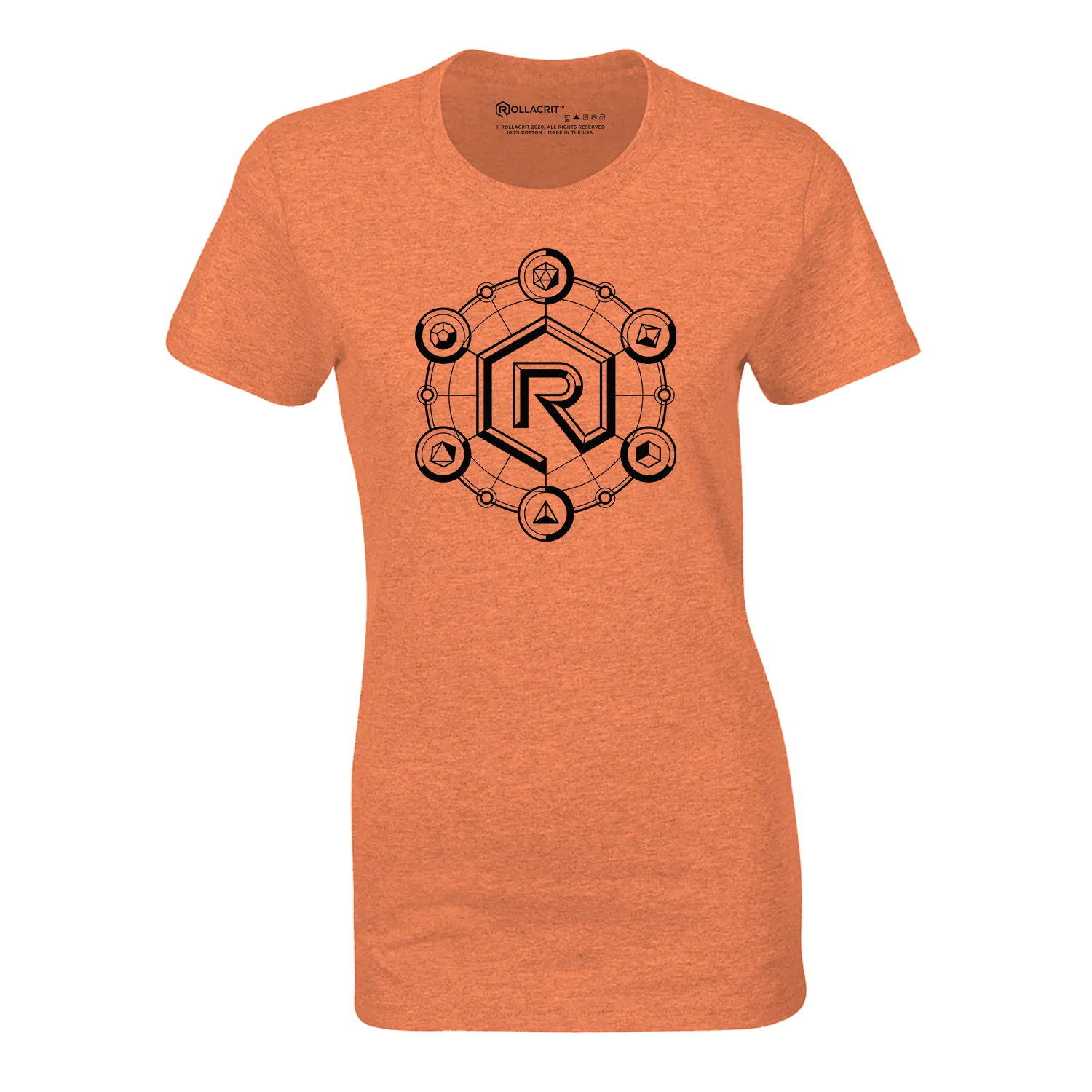 Roll A Crit Phases of Crit T-shirt fitted berry triblend