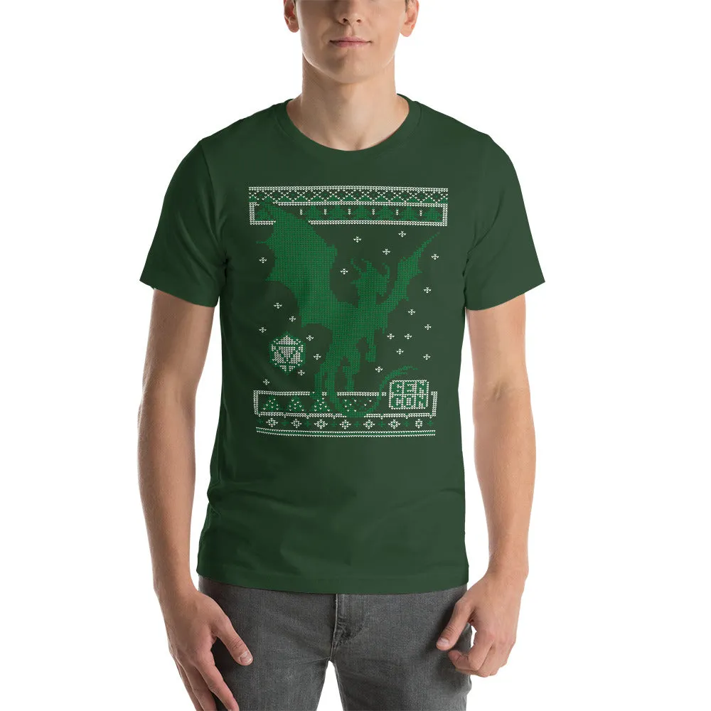 Roll A Crit Gen Con Holiday Slim Fit T-shirt Genevieve katoen