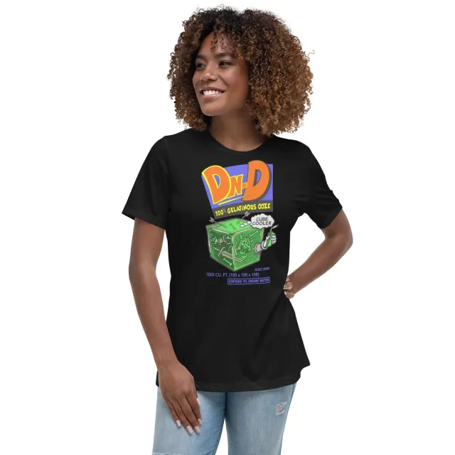 Roll A Crit Gelatinous Cubic Cooler T-shirt femme zwart