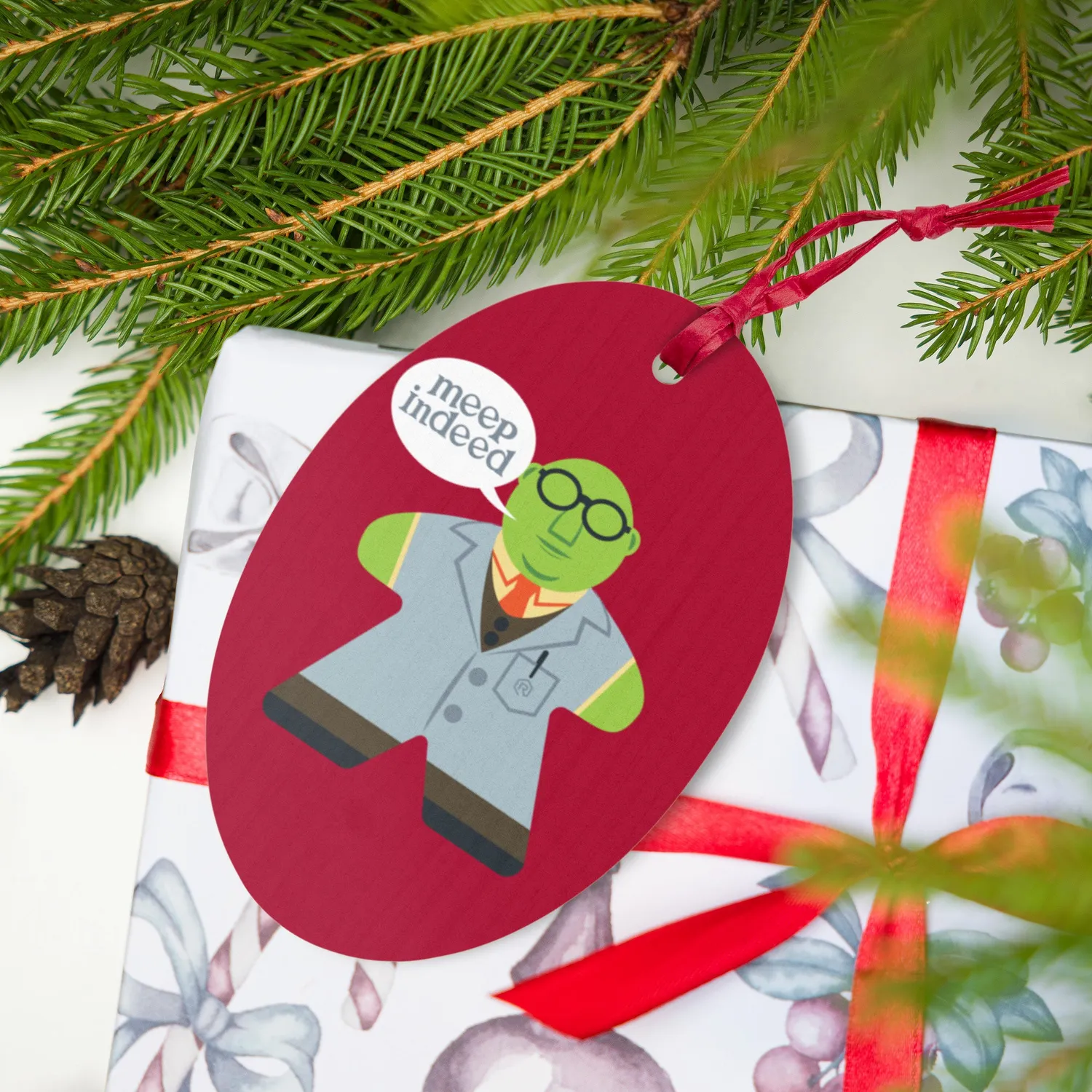 Roll A Crit Mupple Meeple Indeed ornament magneet hout
