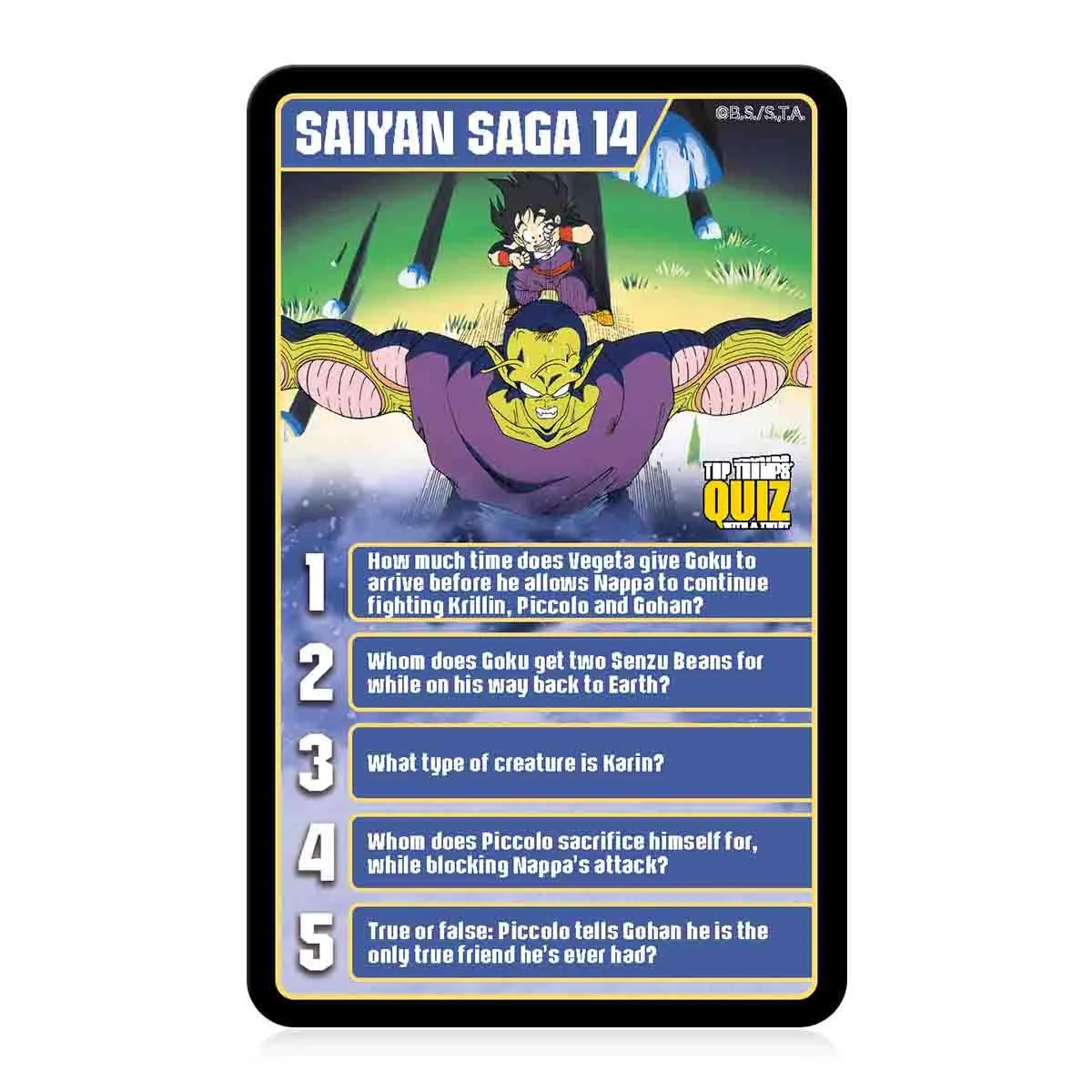 Top Trumps Quiz Dragon Ball Z quiz kaartspel 500 vragen