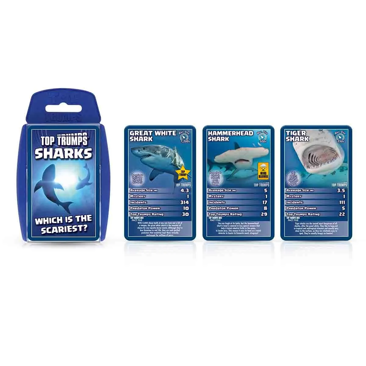 Top Trumps Sharks kaartspel met haaien