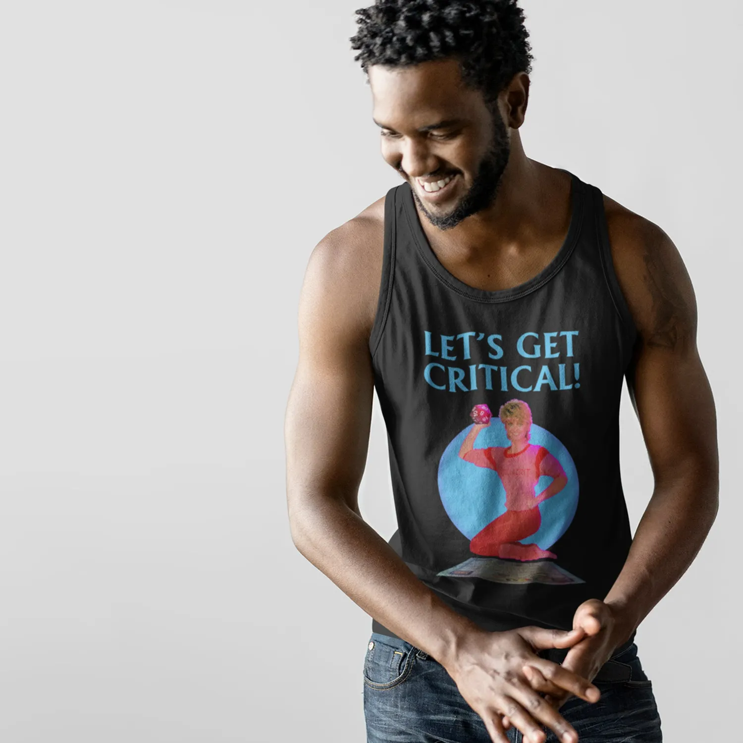 Roll A Crit Let's Get Critical tanktop unisex