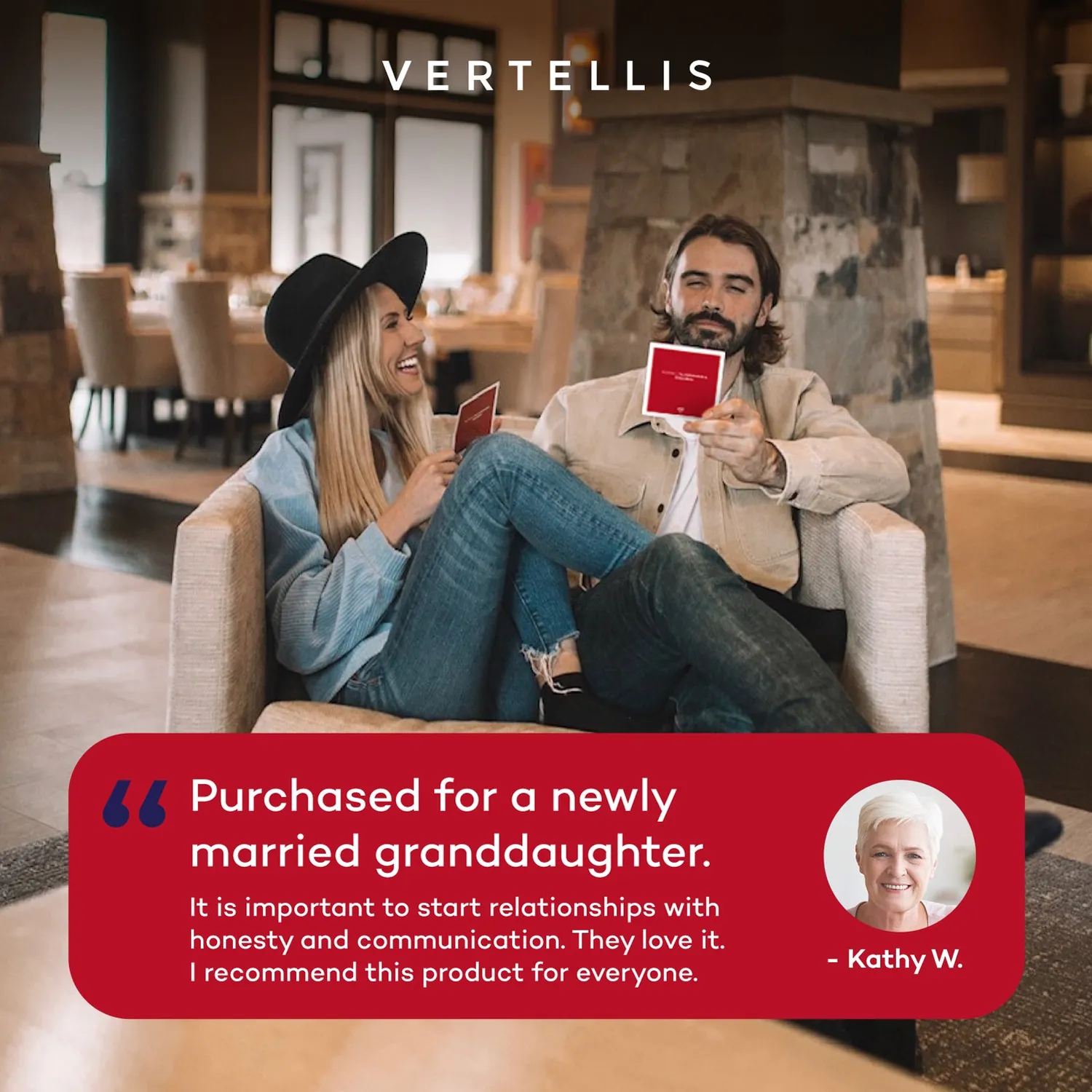 Vertellis Relationship Edition vragenspel stellen 46 kaarten