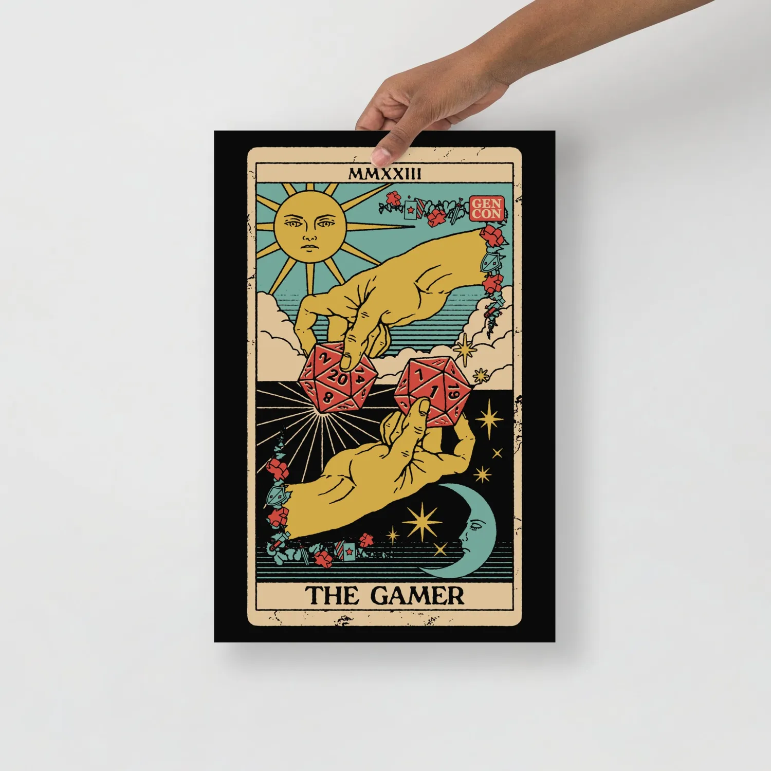 Gen Con The Gamer Tarot poster 30x45cm Gen Con 2023 editie