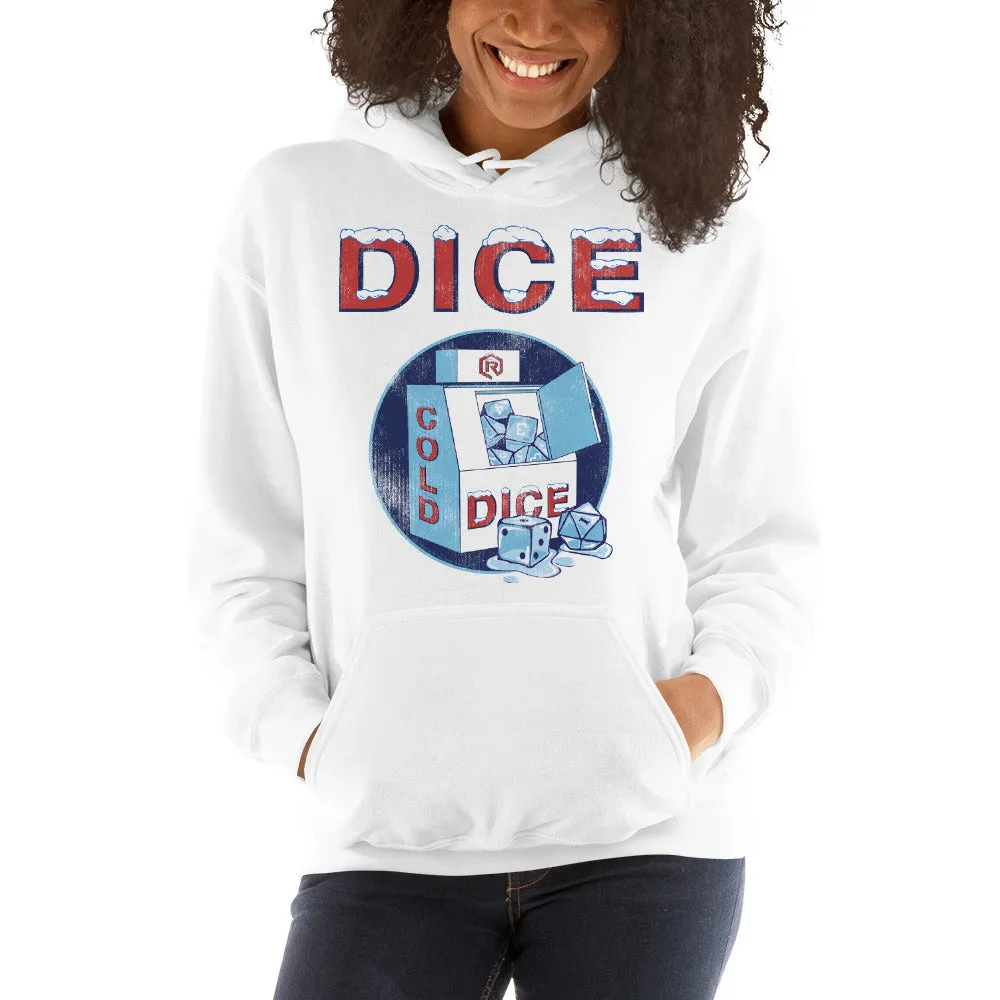 Roll A Crit ICE Dice hoodie lichtblauw katoen
