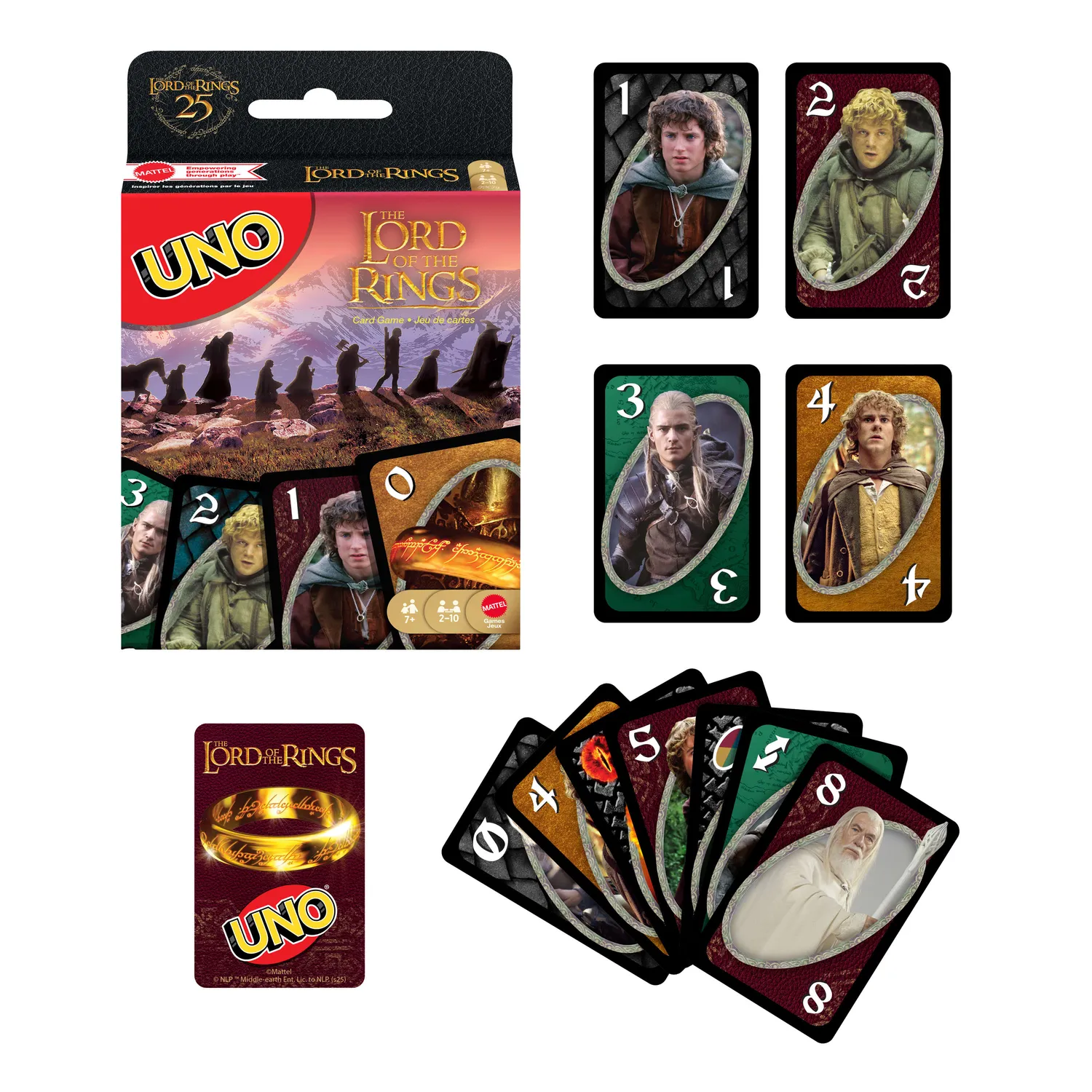 UNO The Lord of the Rings kaartspel filmeditie 7+ jaar