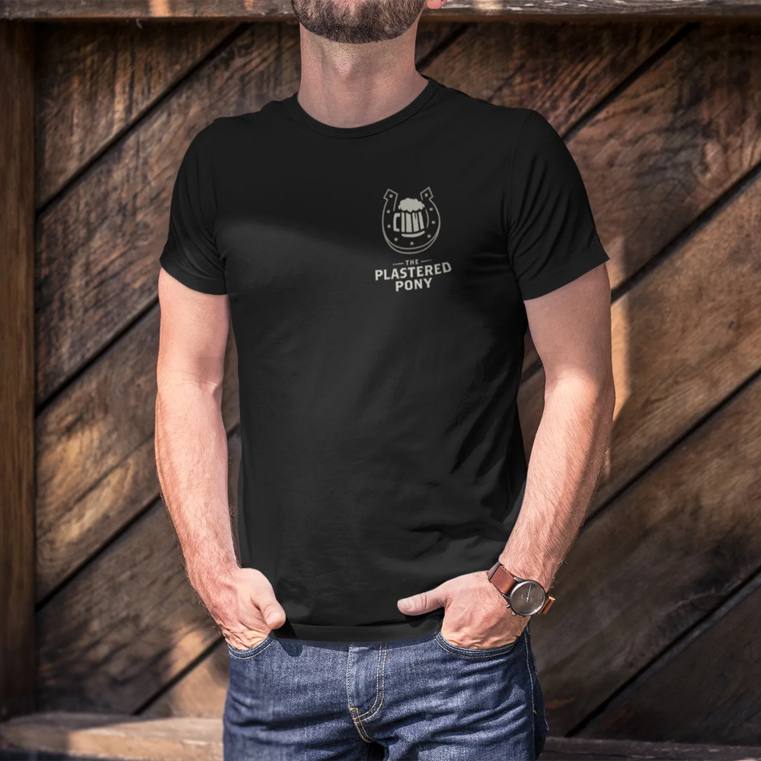 Roll A Crit Heroes of Barcadia Plastered Pony T-shirt zwart katoen