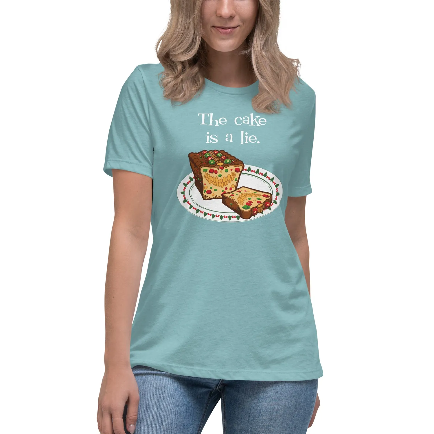 Rollacrit Mimic Fruitcake Dames T-Shirt blauw feestdagen