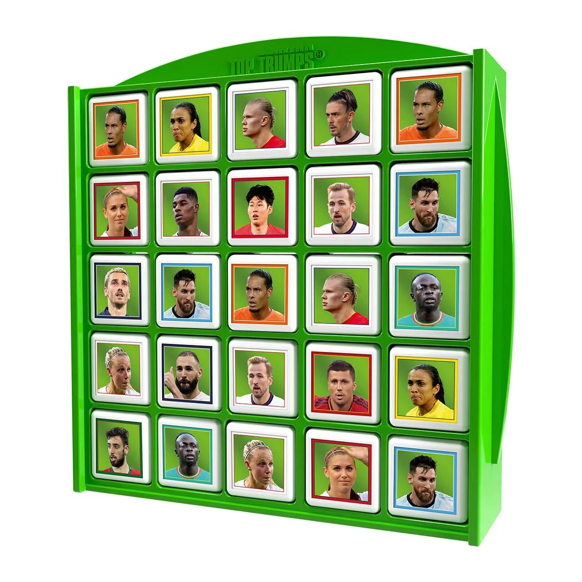 Top Trumps World Football Stars Mini Match spel groen 2 spelers