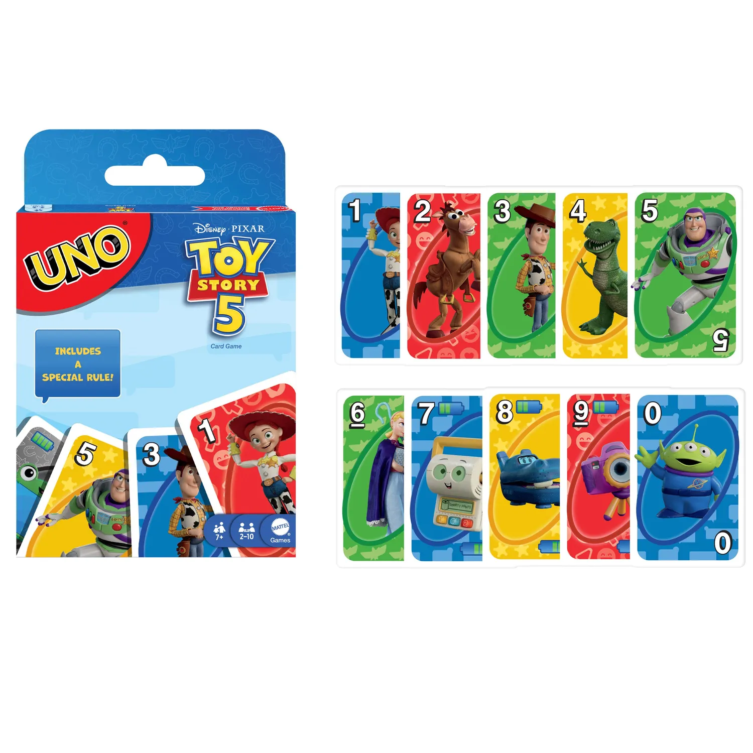 UNO Toy Story 5 kaartspel Pixar vrienden editie