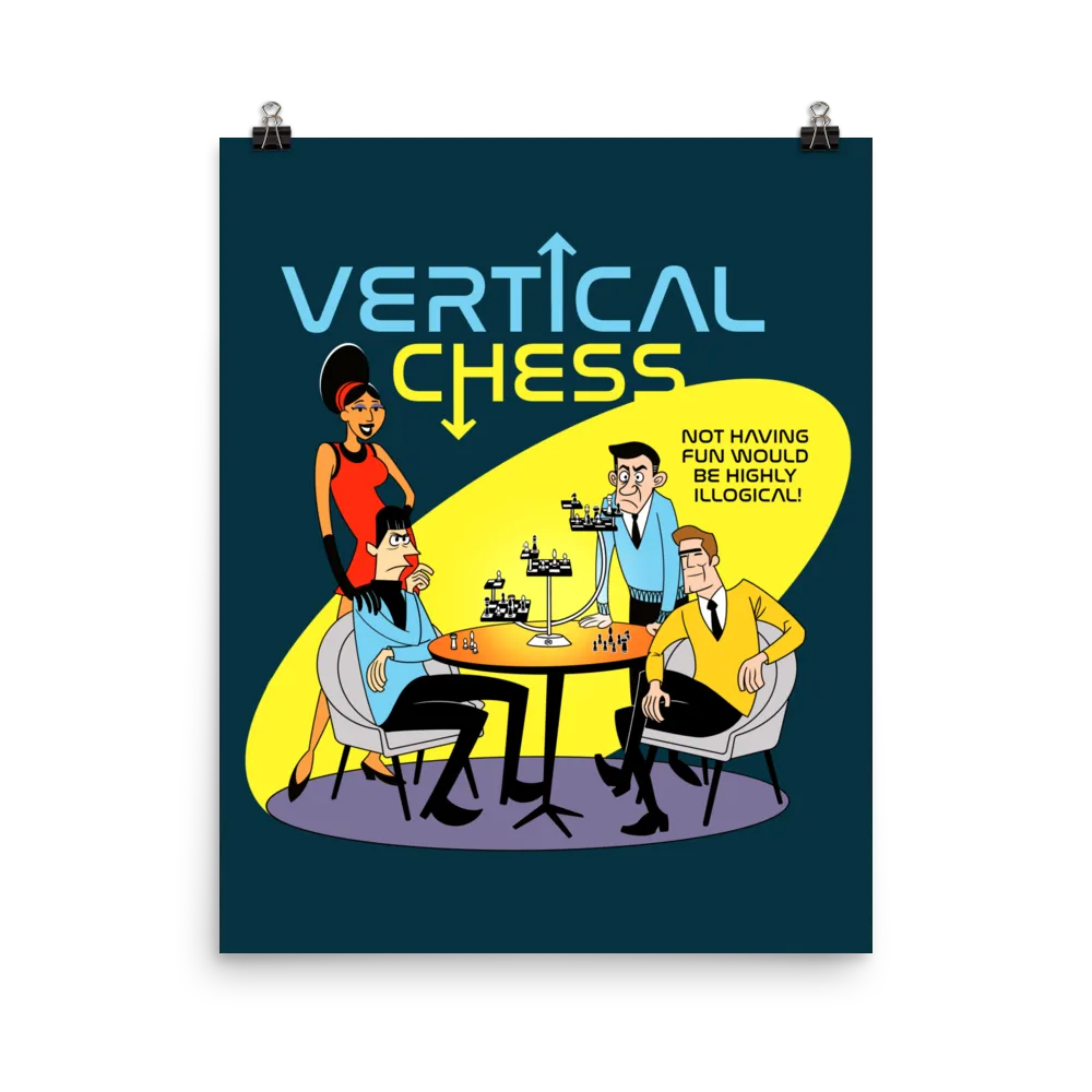 Roll A Crit Vertical Chess Poster Papier 16x20 Inch Print