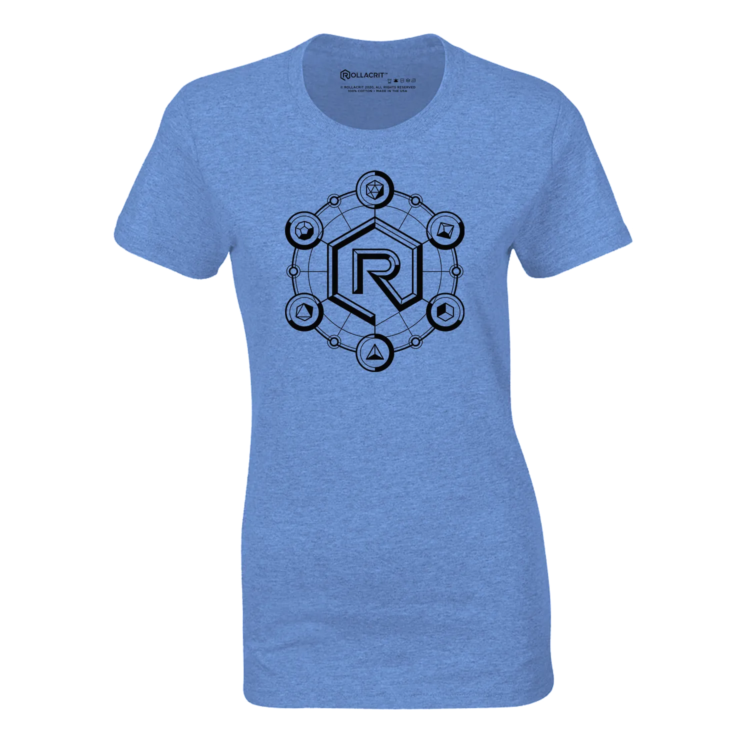 Roll A Crit Phases of Crit T-shirt fitted berry triblend