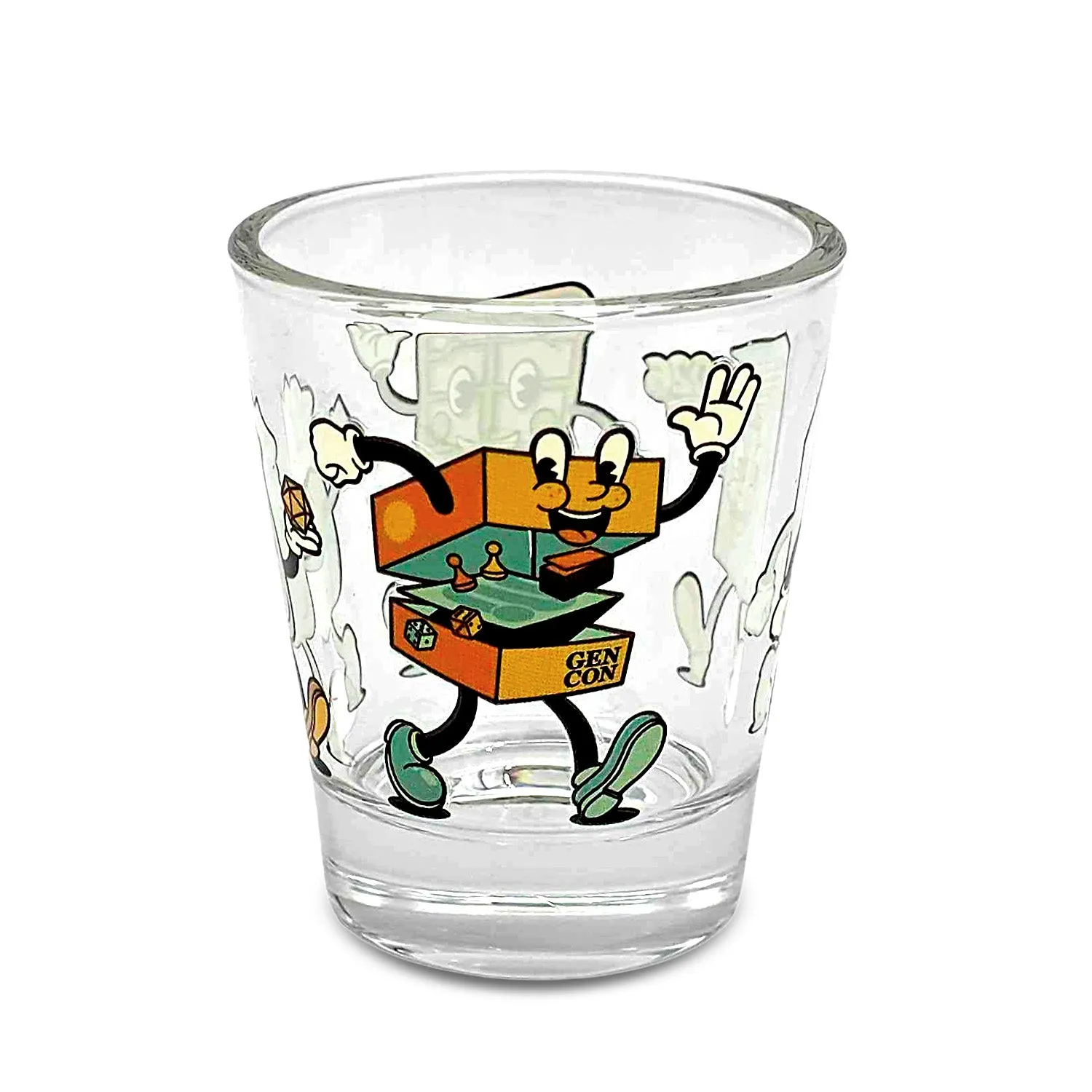 Roll A Crit Let's All Go to Gen Con shotglaasje 1,5 oz glas