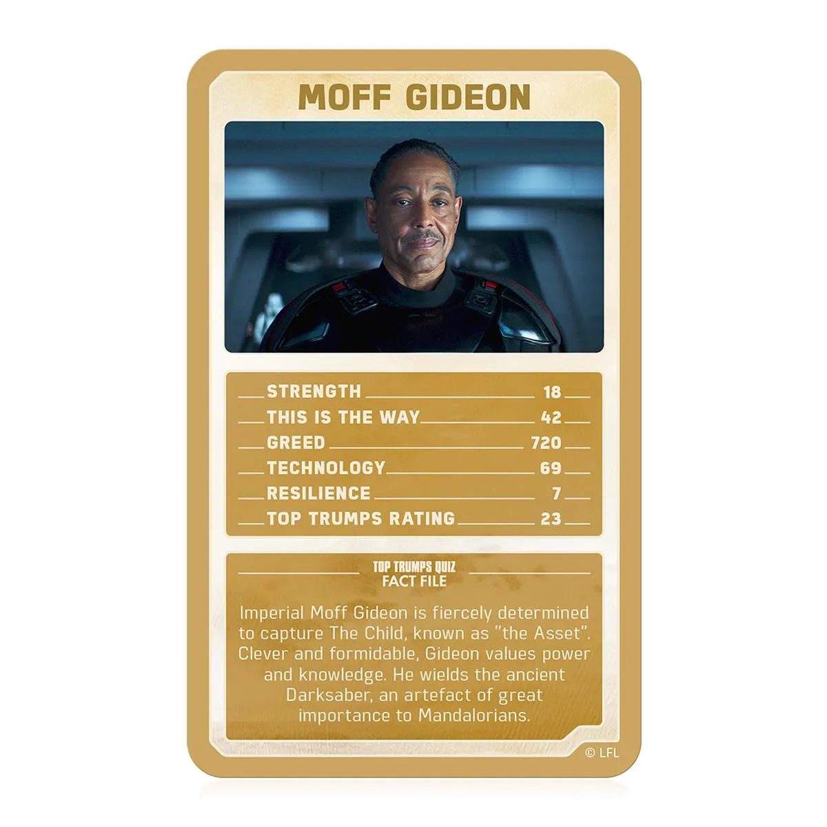 Top Trumps The Mandalorian kaartspel Star Wars goud