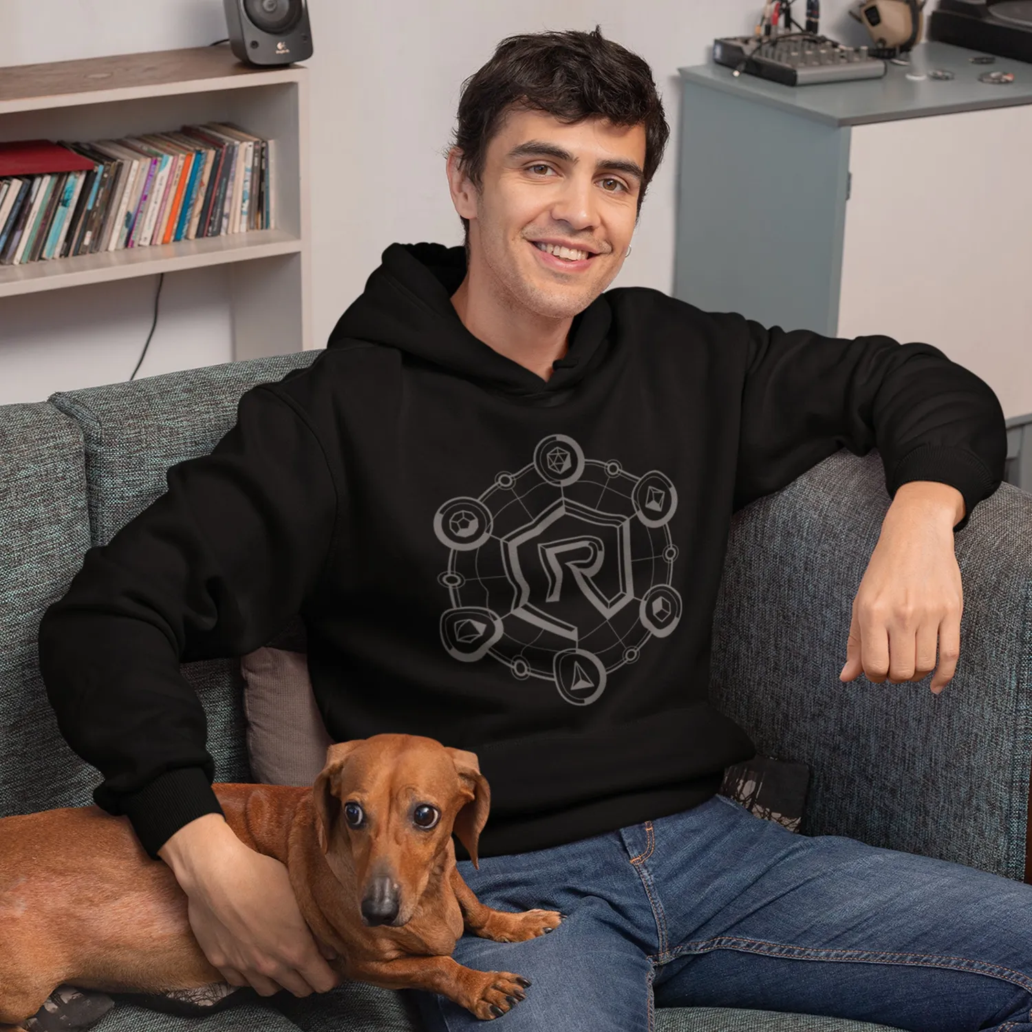 Roll A Crit Phases of Crit hoodie unisex katoen