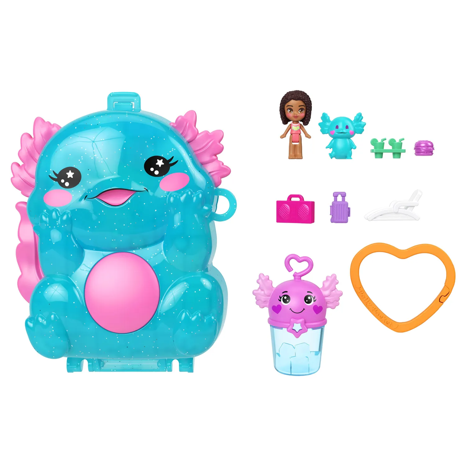 Polly Pocket Axolotl Adventure compact speelset met pop