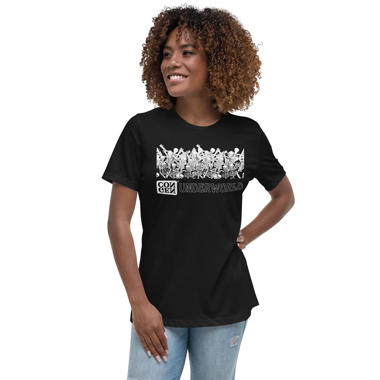 Roll A Crit Gen Con Underworld dames T-shirt katoen