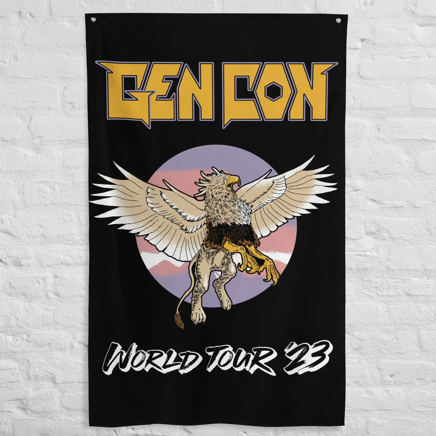 Roll A Crit Gen Con 2023 Griffin vlag 36x60