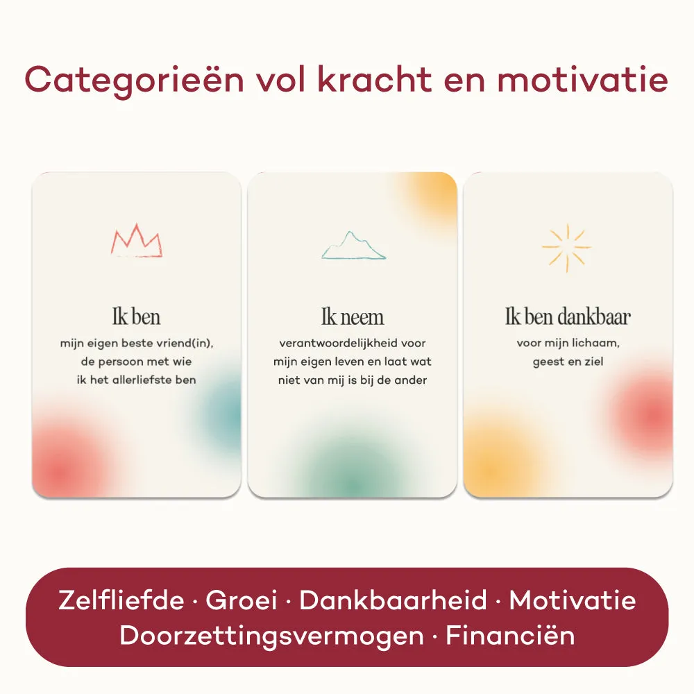 Vertellis Affirmatiedeck kaarten positiviteit