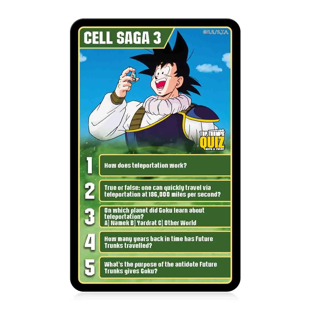 Top Trumps Quiz Dragon Ball Z quiz kaartspel 500 vragen