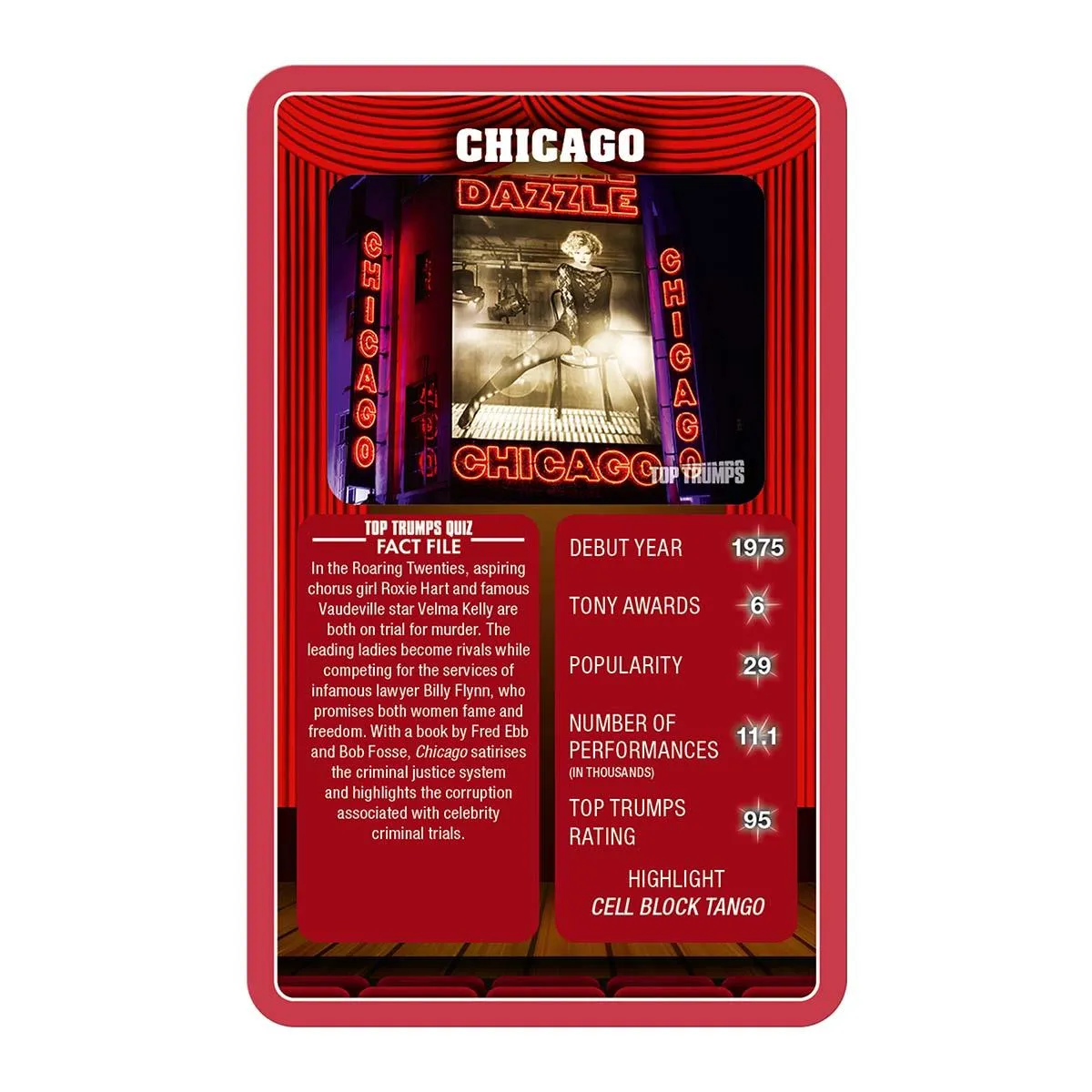 Top Trumps Musicals Limited Edition kaartspel 30 musicals