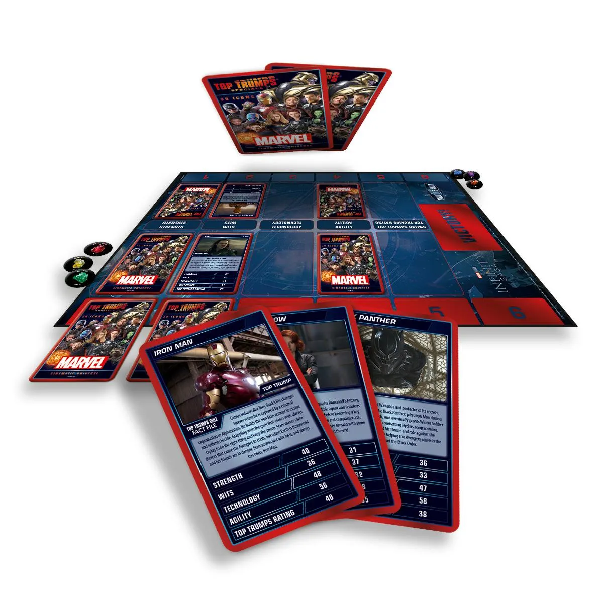 Top Trumps Marvel Battle Mat kaartspel 2 spelers