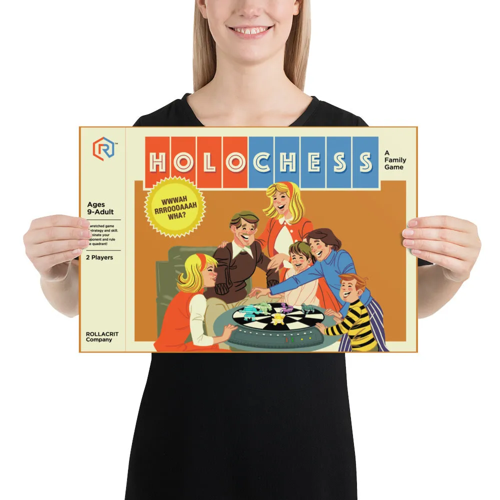 Roll A Crit Holo Chess poster 18x12 inch giclée