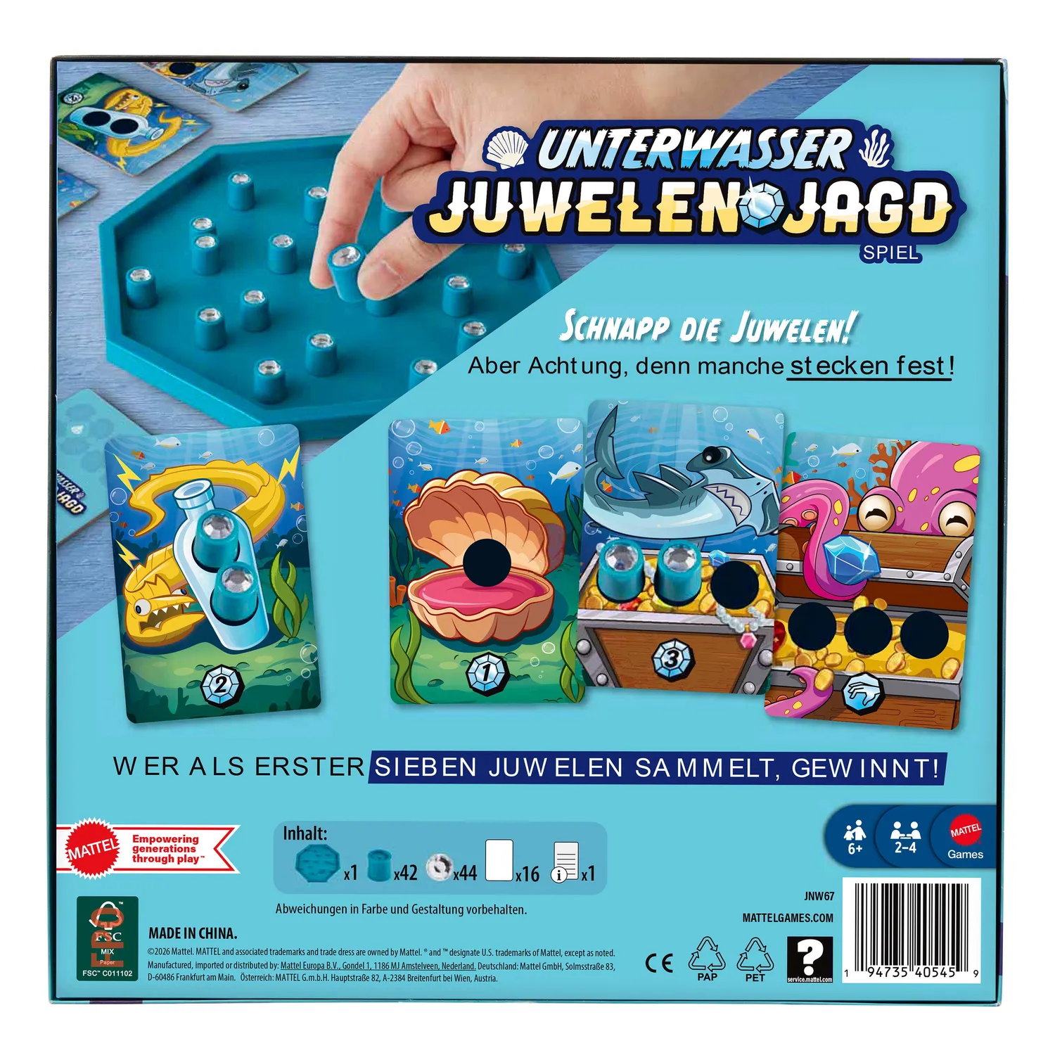 Mattel Diamantensuche Tiefsee bordspel familie