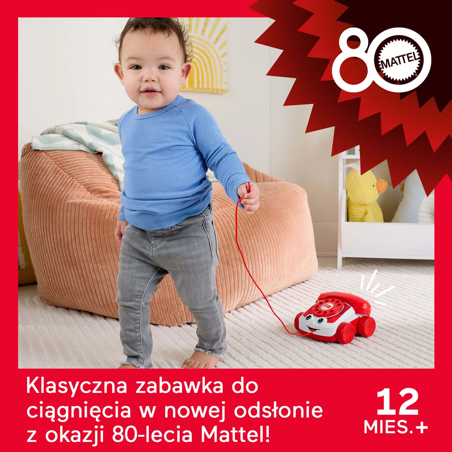 Fisher-Price Chatter Telephone trekspeeltje rood 12 maanden+